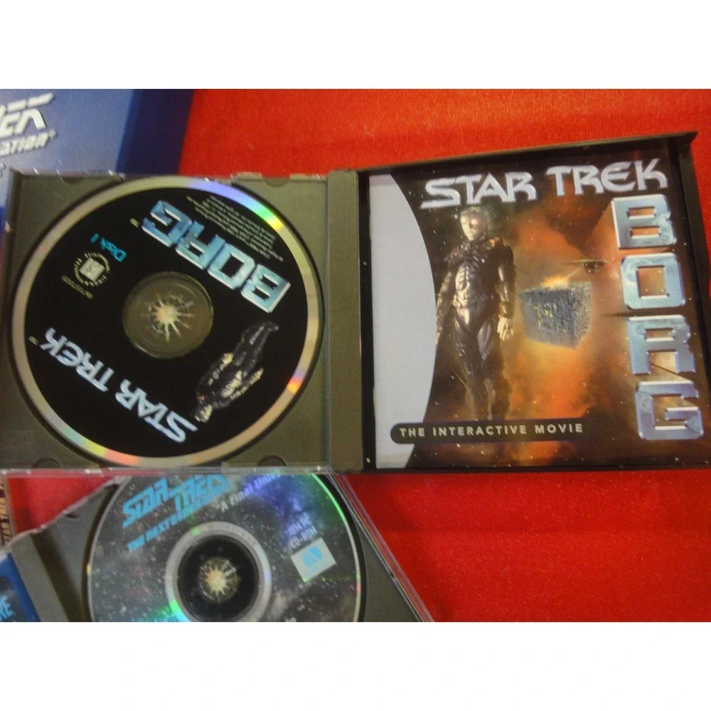 5 Star trek vintage PC game lot Deep space nine next generation pinball Klingon